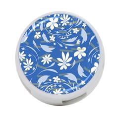 Folk Flowers Pattern 4-port Usb Hub (two Sides) by Eskimos