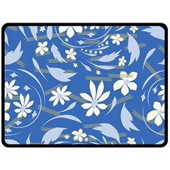 Folk Flowers Pattern Fleece Blanket (large)  by Eskimos