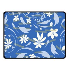 Folk Flowers Pattern Fleece Blanket (small) by Eskimos