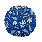 Folk flowers pattern Standard 15  Premium Round Cushions Front