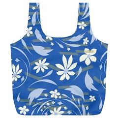 Folk Flowers Pattern Full Print Recycle Bag (xl) by Eskimos