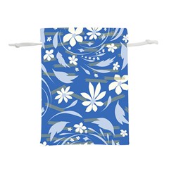 Folk Flowers Pattern Lightweight Drawstring Pouch (s) by Eskimos