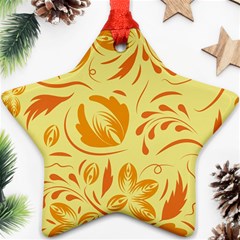 Folk Flowers Pattern Ornament (star)