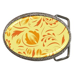 Folk Flowers Pattern Belt Buckles by Eskimos