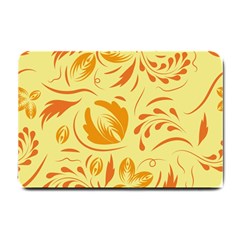 Folk Flowers Pattern Small Doormat 