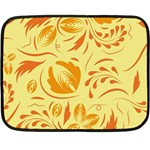 Folk flowers pattern Fleece Blanket (Mini) 35 x27  Blanket