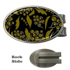 Folk Flowers Pattern  Money Clips (oval)  by Eskimos