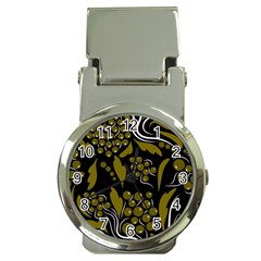 Folk Flowers Pattern  Money Clip Watches by Eskimos