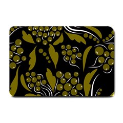 Folk Flowers Pattern  Small Doormat  by Eskimos