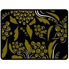 Folk Flowers Pattern  Fleece Blanket (large)  by Eskimos