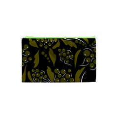 Folk Flowers Pattern  Cosmetic Bag (xs) by Eskimos