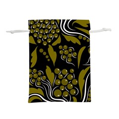 Folk Flowers Pattern  Lightweight Drawstring Pouch (l) by Eskimos