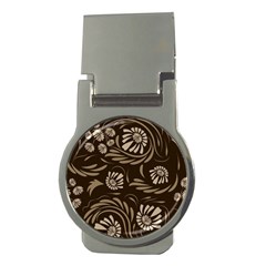 Folk Flowers Pattern  Money Clips (round)  by Eskimos