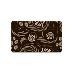 Folk flowers pattern  Magnet (Name Card) Front