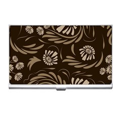 Folk Flowers Pattern  Business Card Holder by Eskimos