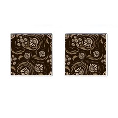 Folk Flowers Pattern  Cufflinks (square) by Eskimos