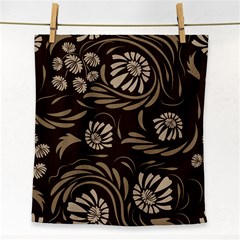 Folk Flowers Pattern  Face Towel by Eskimos