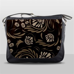 Folk Flowers Pattern  Messenger Bag by Eskimos