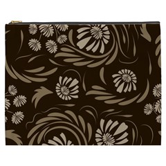 Folk Flowers Pattern  Cosmetic Bag (xxxl) by Eskimos