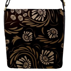 Folk Flowers Pattern  Flap Closure Messenger Bag (s) by Eskimos