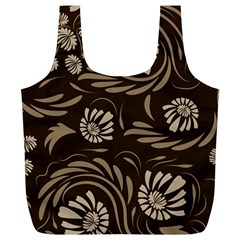 Folk Flowers Pattern  Full Print Recycle Bag (xl) by Eskimos