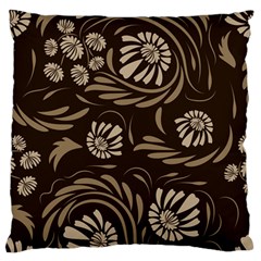 Folk Flowers Pattern  Standard Flano Cushion Case (two Sides) by Eskimos