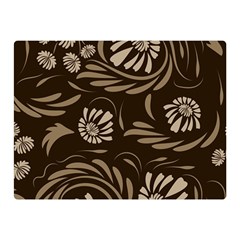 Folk Flowers Pattern  Double Sided Flano Blanket (mini)  by Eskimos