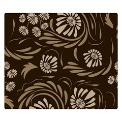 Folk Flowers Pattern  Double Sided Flano Blanket (small)  by Eskimos