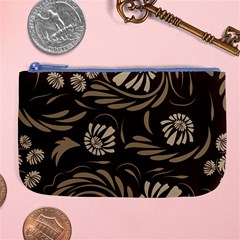 Folk Flowers Pattern  Large Coin Purse by Eskimos