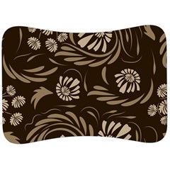 Folk Flowers Pattern  Velour Seat Head Rest Cushion by Eskimos