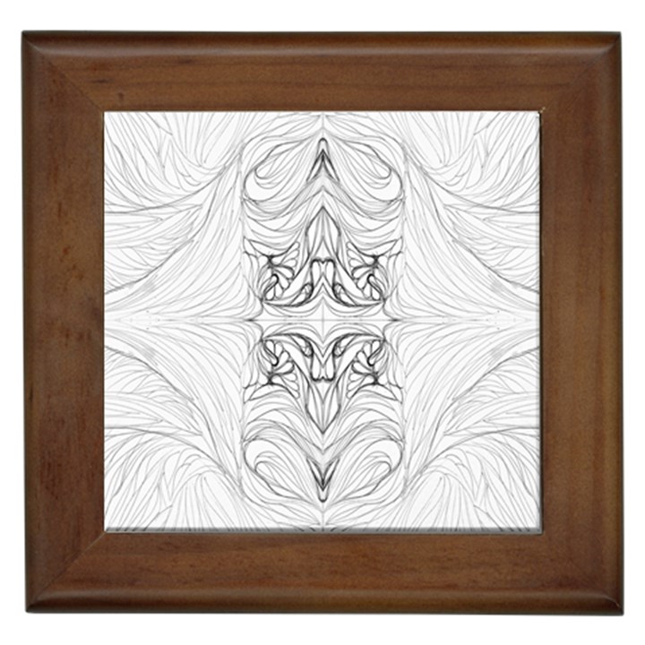 Mono Repeats I Framed Tile