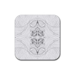 Mono Repeats I Rubber Coaster (square) 