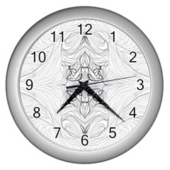 Mono Repeats I Wall Clock (silver)