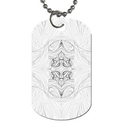 Mono Repeats I Dog Tag (two Sides) by kaleidomarblingart