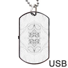 Mono Repeats I Dog Tag Usb Flash (one Side)