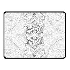 Mono Repeats I Double Sided Fleece Blanket (small)  by kaleidomarblingart