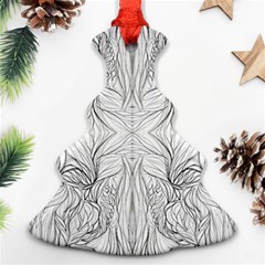 Mono Disegno Repeats Christmas Tree Ornament (two Sides)