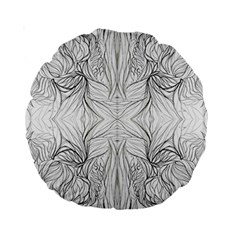 Mono Disegno Repeats Standard 15  Premium Round Cushions by kaleidomarblingart