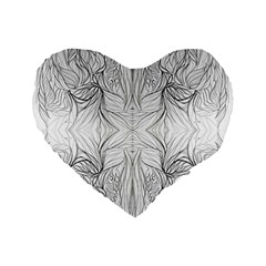 Mono Disegno Repeats Standard 16  Premium Flano Heart Shape Cushions