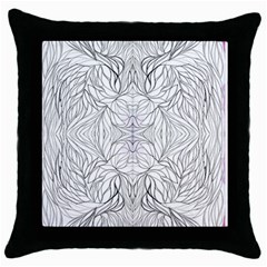 Mono Repeats Iii Throw Pillow Case (black)