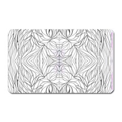 Mono Repeats Iii Magnet (rectangular) by kaleidomarblingart