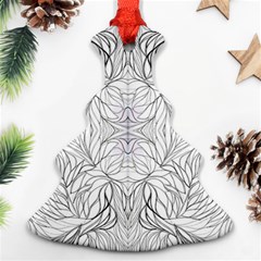 Mono Repeats Iii Christmas Tree Ornament (two Sides)