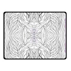 Mono Repeats Iii Double Sided Fleece Blanket (small)  by kaleidomarblingart