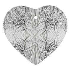 Mono Disegno Repeats Ornament (heart)