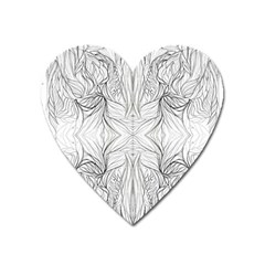 Mono Disegno Repeats Heart Magnet