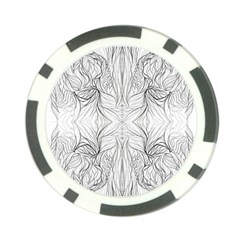 Mono Disegno Repeats Poker Chip Card Guard by kaleidomarblingart