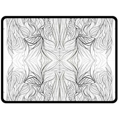 Mono Disegno Repeats Fleece Blanket (large)  by kaleidomarblingart