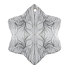 Mono Disegno Repeats Snowflake Ornament (two Sides)