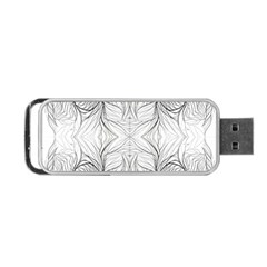 Mono Disegno Repeats Portable Usb Flash (one Side)