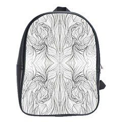 Mono Disegno Repeats School Bag (xl) by kaleidomarblingart